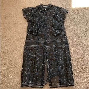 Fleamadonna black organza bandana print dress